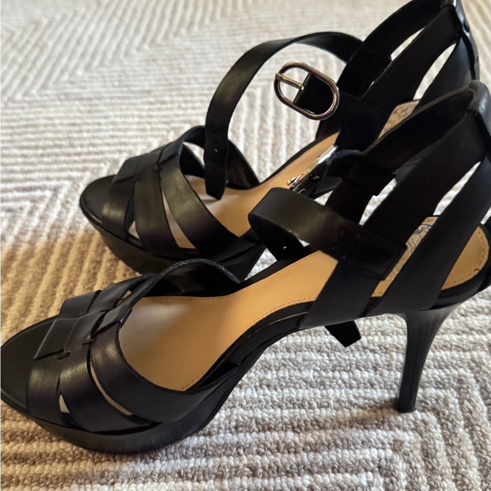 Vince Camuto Black Strappy Heels - Picture 8 of 10